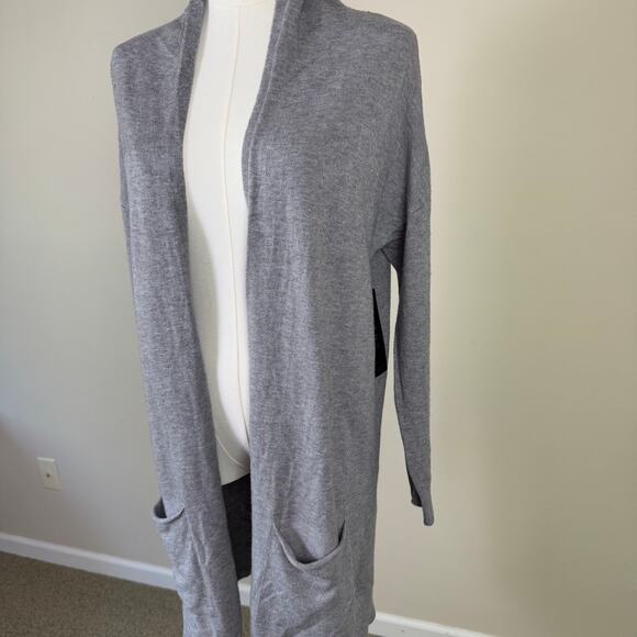 Cyrus Open Front Pockets Long Cardigan Sweater US Women's S - Picture 2 of 9